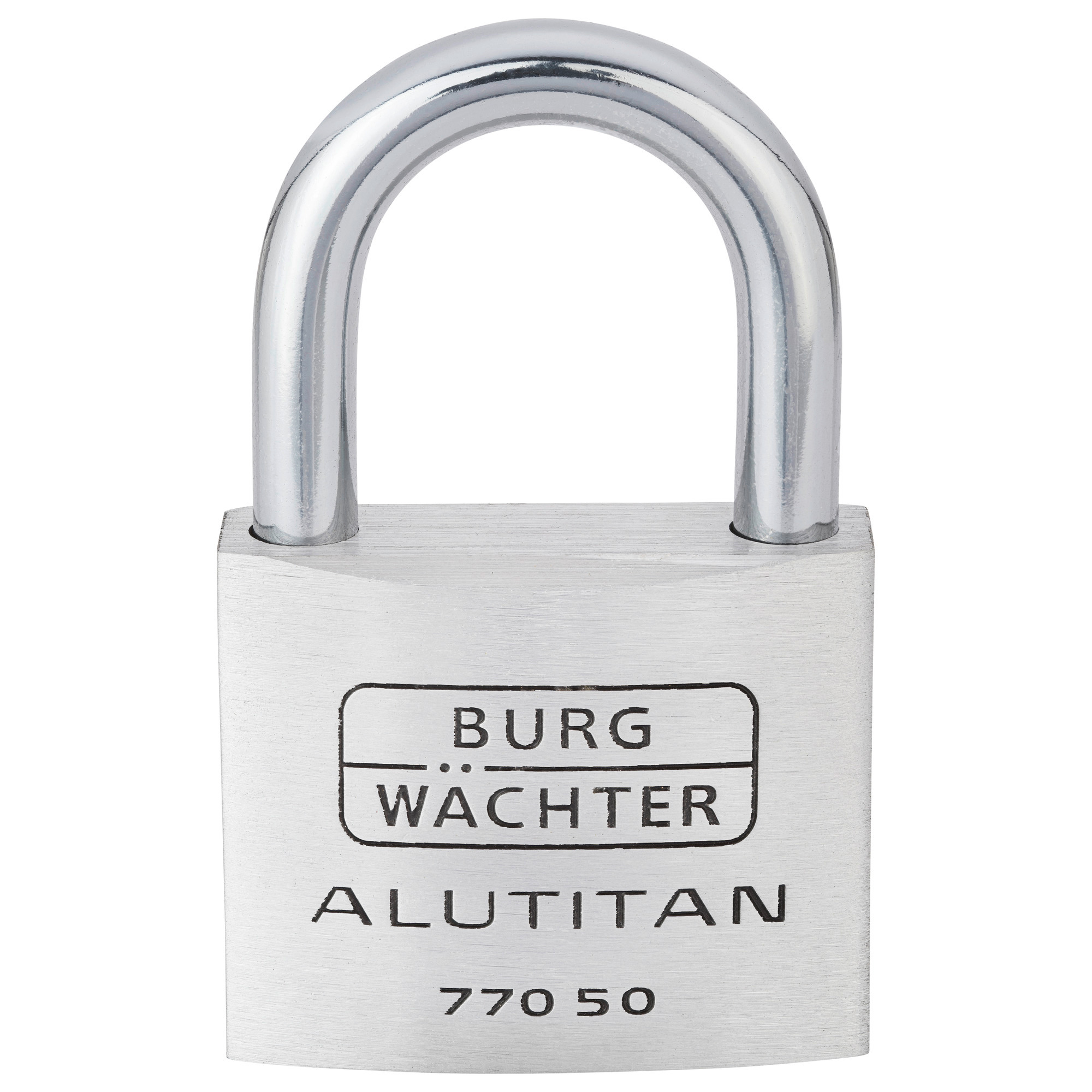Burg-W Hangschloss aus Aluminium 770 50 Alutitan