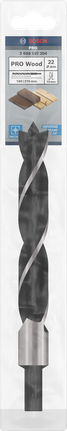 Bosch PRO Wood Brad Point Drill Bit 22 mm for precise wood drilling.