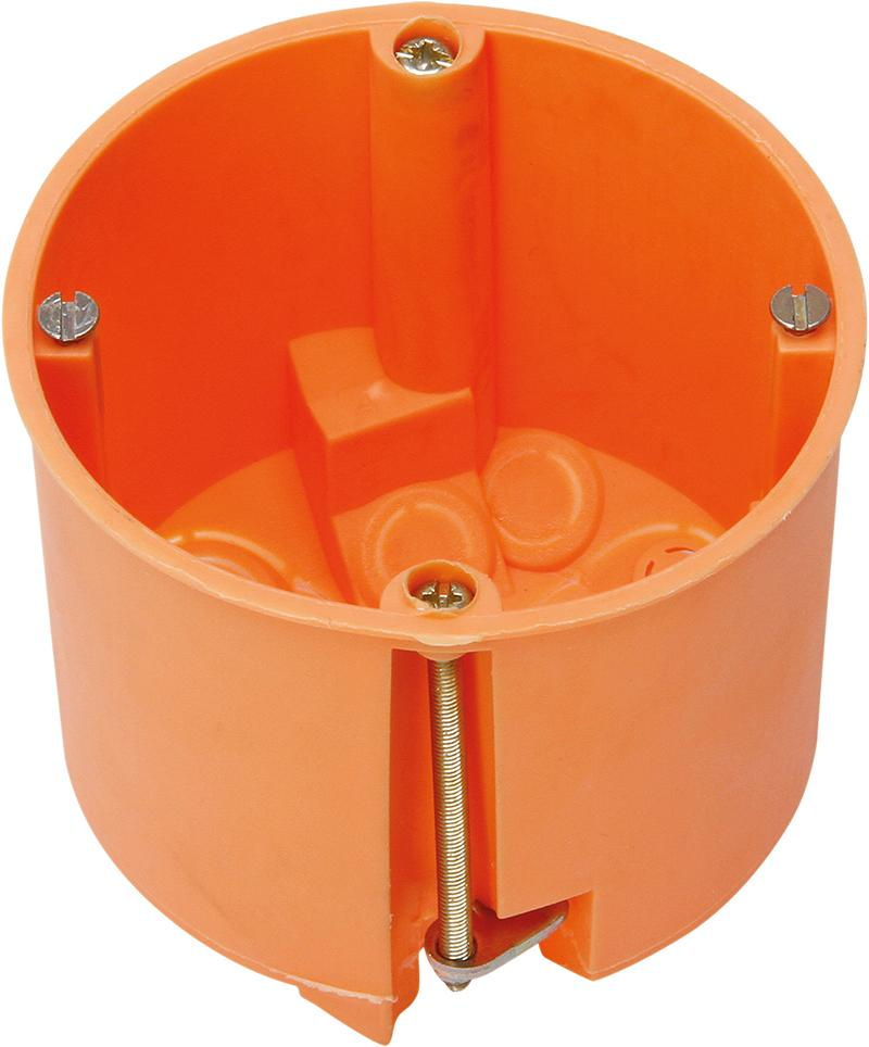 Hohlwanddose-Dose ISO 60mm Ø 61mm tief orange