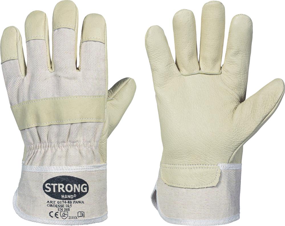 stronghand Handschuh 88 PAWA, gef., Schweinsleder, Gr. 10