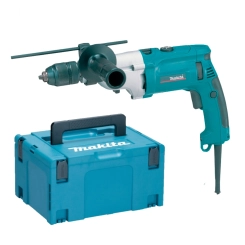 Makita Schlagbohrmaschine HP2071J 1010W 2-Gang 20mm Mauerwerk 13mm Bohrfutter MAKPAC