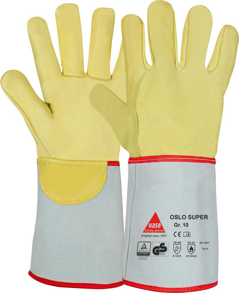 Hase Schweißerhandschuh Oslo Super, Gr.10