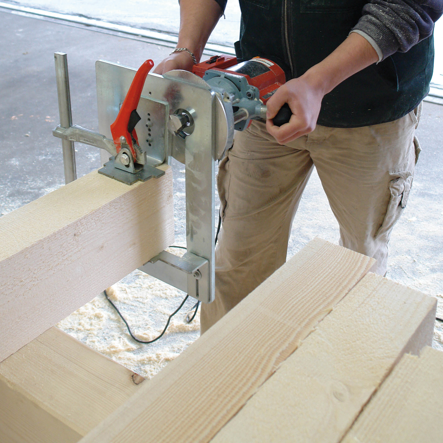 Anwendungsbild, Holz, Sperrholz, Person
