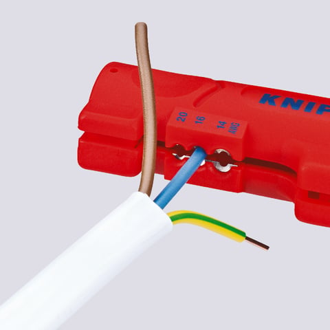 Knipex Abmantelungswerkzeug für Flach- und Rundkabel 16 64 125 SB