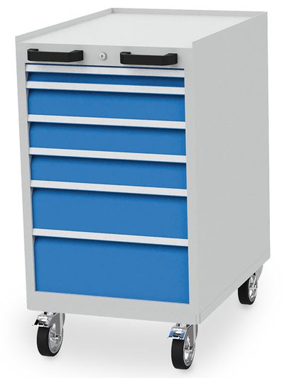 b+h Bedrunka+Hirth Mobiler Schubladenschrank Tiefe 736 mm R 18-24 6 Schubladen