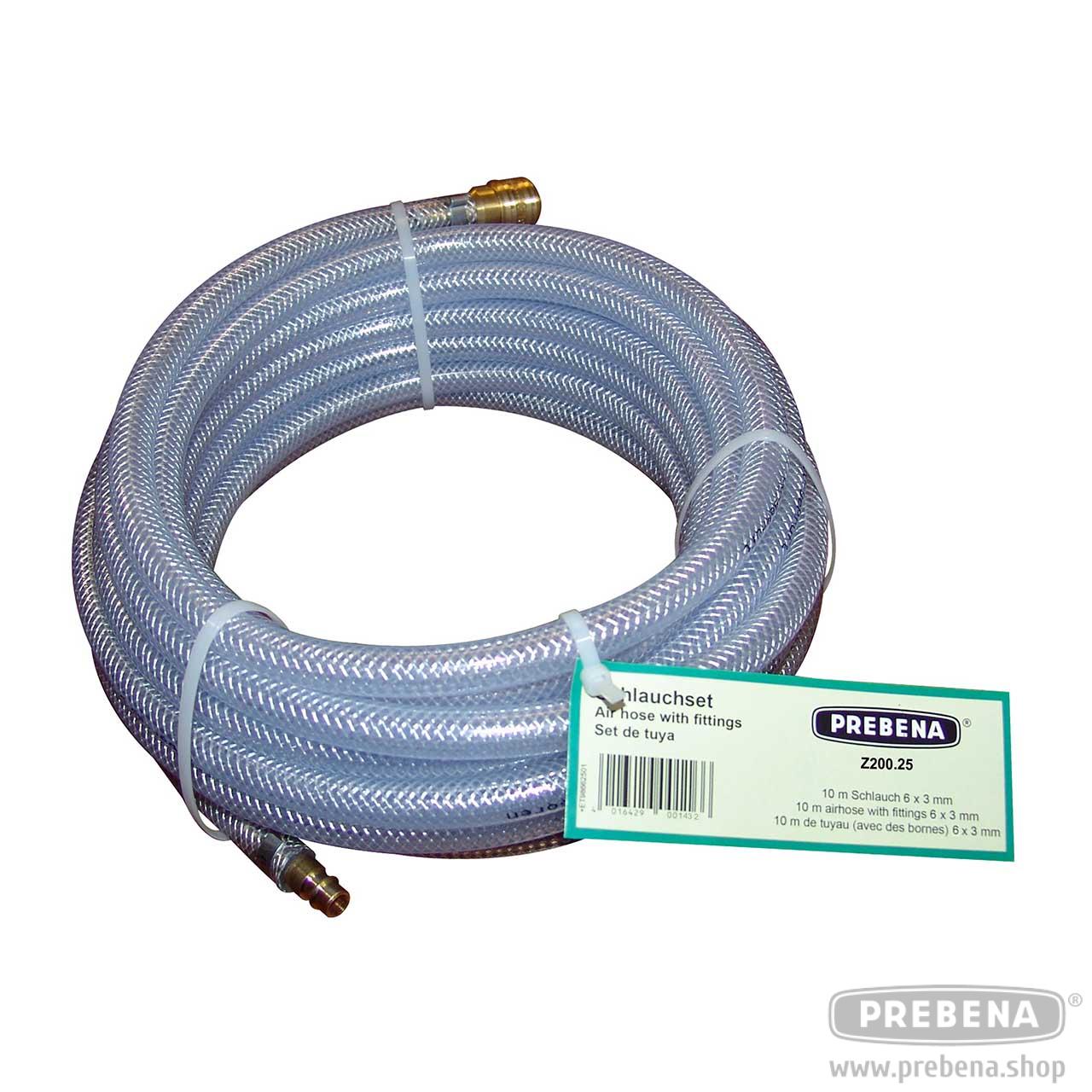 Prebena Schlauch Set komplett 6mm - 10 m