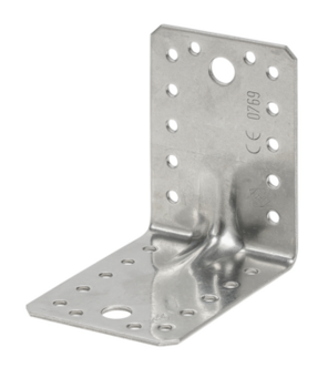 Vormann Schwerlast-Winkelverbinder Edelstahl V4A 105x105x90mm CE