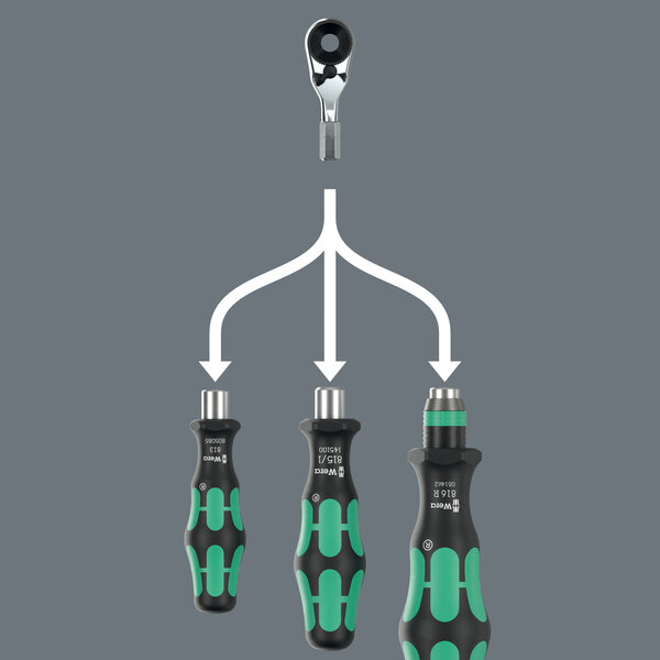 For bitholding screwdrivers with 1/4&quot; bit mounting