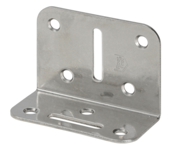 Vormann Vario-Winkelverbinder 071200000RF 70x50x35mm Edelstahl V4A mit Senklöchern
