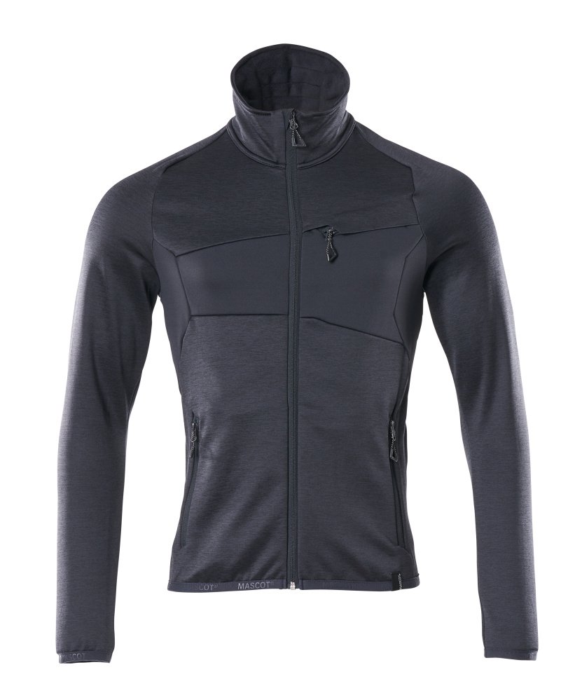 Mascot Fleecepullover mit Reißverschluss Microfleecejacke Größe L, schwarzblau