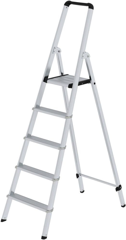 MUNK Alu-Stehleiter ML 5 Stufen Gesamthöhe 1,78 m Arbeitshöhe bis 3,15 m