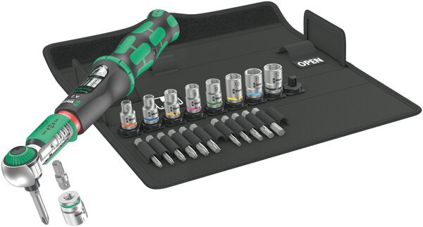 Safe-Torque A 2 Set 1, 1/4" hexagonal, 2-12 Nm, 23 pieces