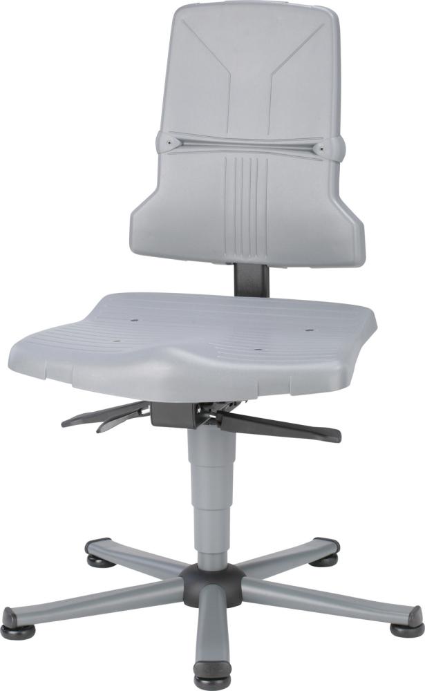 bimos Bimos Arbeitsstuhl 9810-1000 Sintec 1 grau Sitzhöhe 430-580 mm mit Gleiter