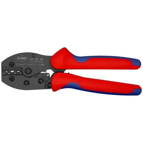 Knipex PreciForce® Crimpzange 97 52 35 für unisoliert-offene Steckverbinder 0,5-6,0 mm²