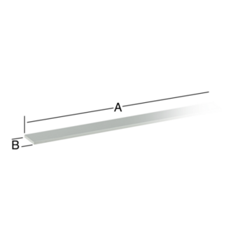 Vormann Flachstange Aluminium silberfarben 20x2mm 1m