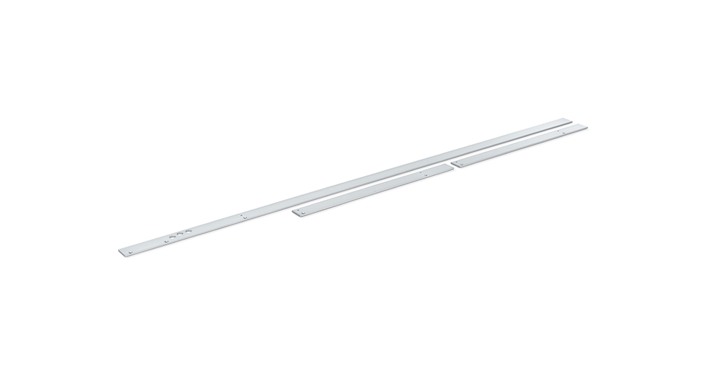 GEZE Montageplatte ISM/R-ISM/E-ISM BG,silberfarbig elox.