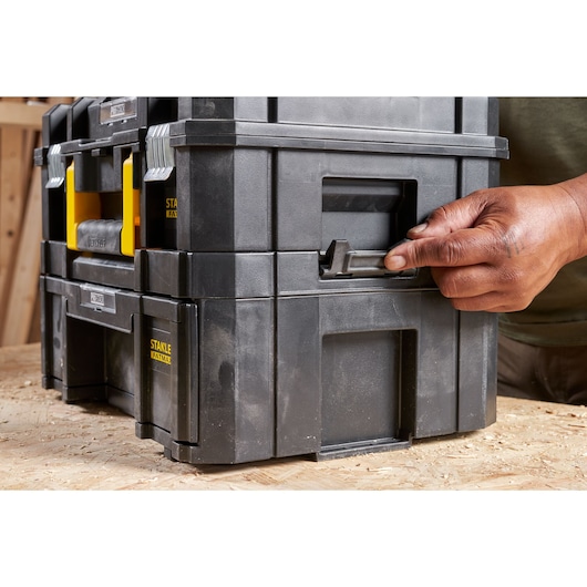 Stanley FATMAX PRO-STACK III Systembox mit Schublade und 6 Fächern