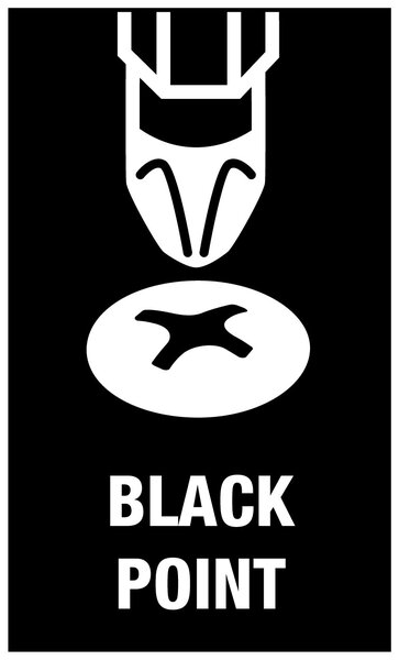 Black Point tip, Schablone, Logo