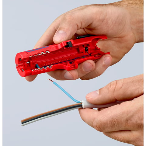 Knipex Universal-Abmantelungswerkzeug 16 85 125 SB mit Längsschneider