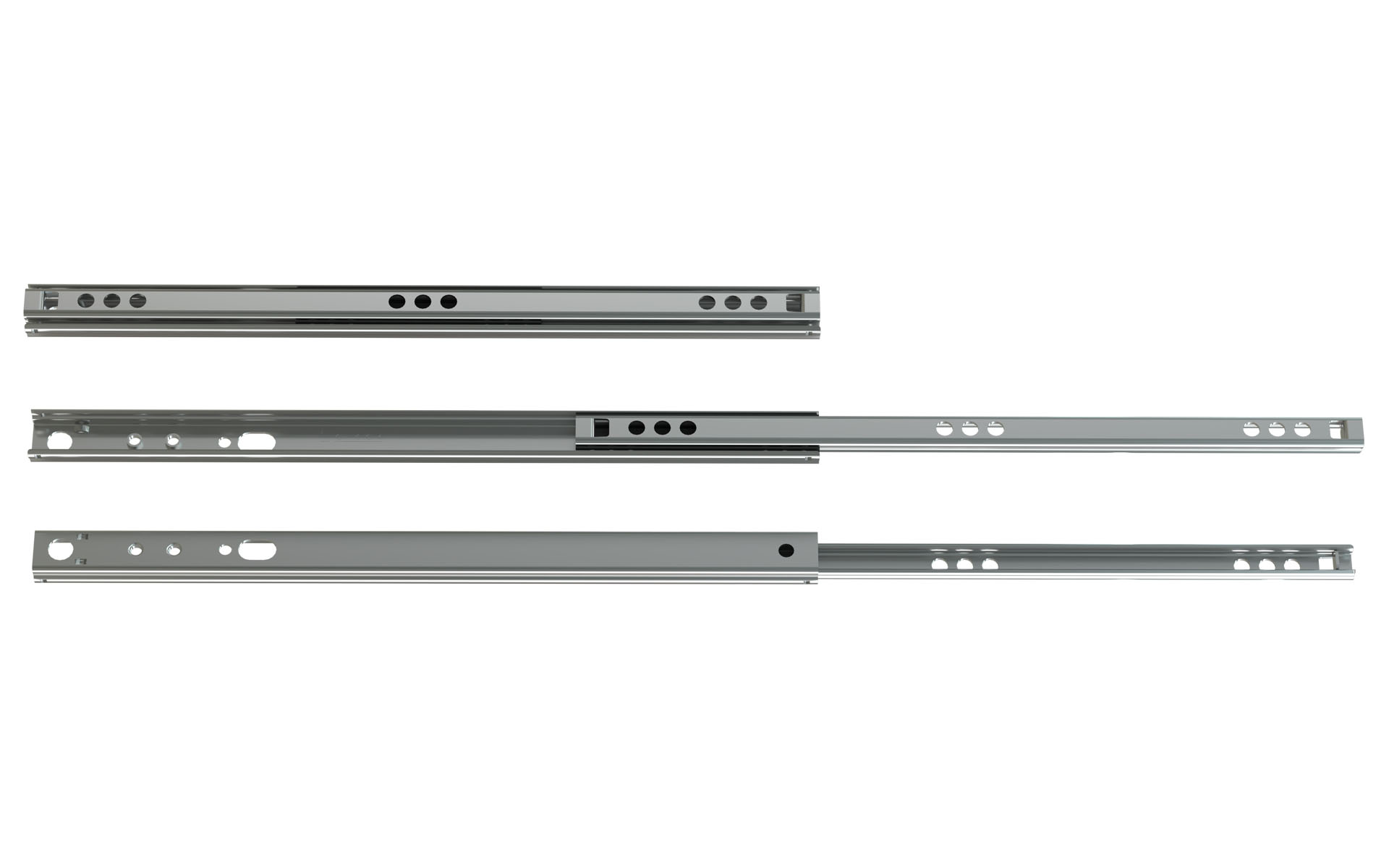 Schock Teleskopschiene Teilauszug Serie 017 182mm Stahl 15kg