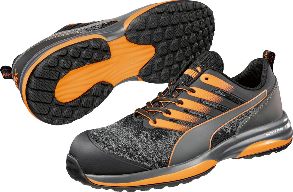 Puma Sicherheitshalbschuh CHARGE ORANGE LOW, S1P SRC HRO ESD