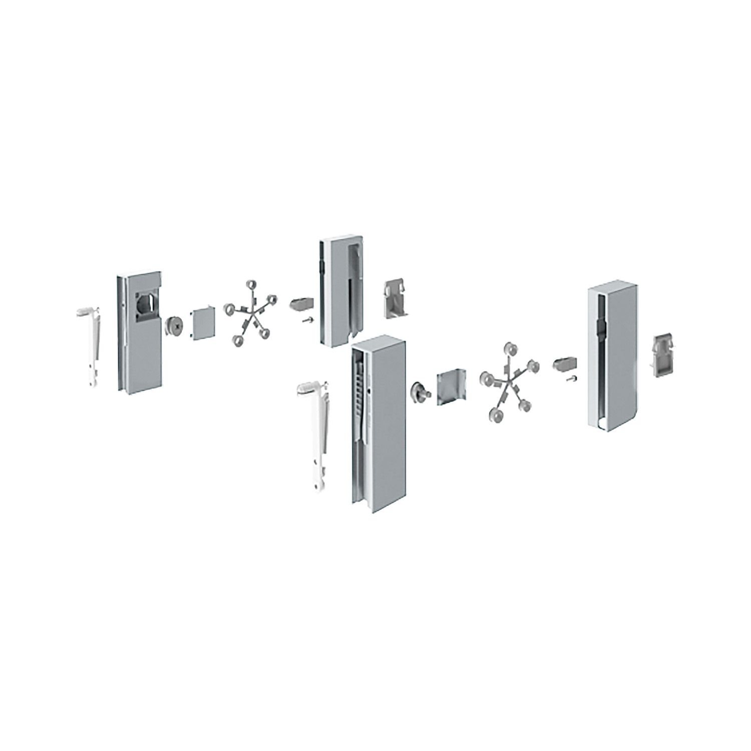 HETTICH DesignSide Adapter InnoTech Atira / 176 mm, grau