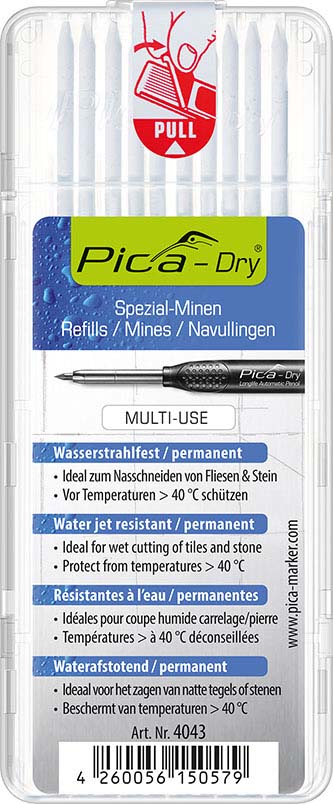 Pica DRY Spezialminen weiss