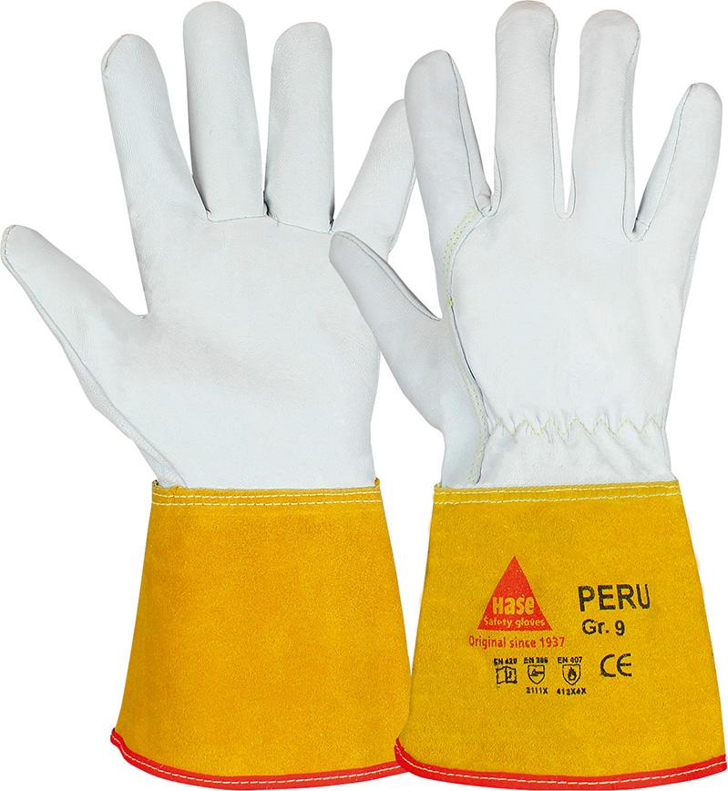 Hase Schweißerhandschuh PERU, Nappaleder, Gr.10