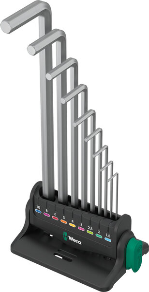 950/9 Hex-Plus 8 L-key set, metric, chrome-plated, 10 pieces, Elektronik, Hardware