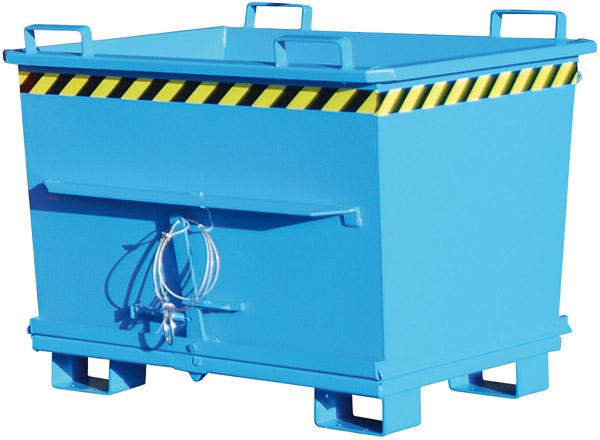 Bauer Südlohn Klappbodenbehälter 700 l B1200xT1040xT970 mm RAL5012 Tragkraft 1500kg Typ BKB 700