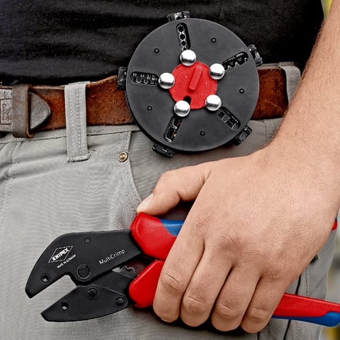 Knipex MultiCrimp® Crimpzange mit Wechselmagazin 97 33 02