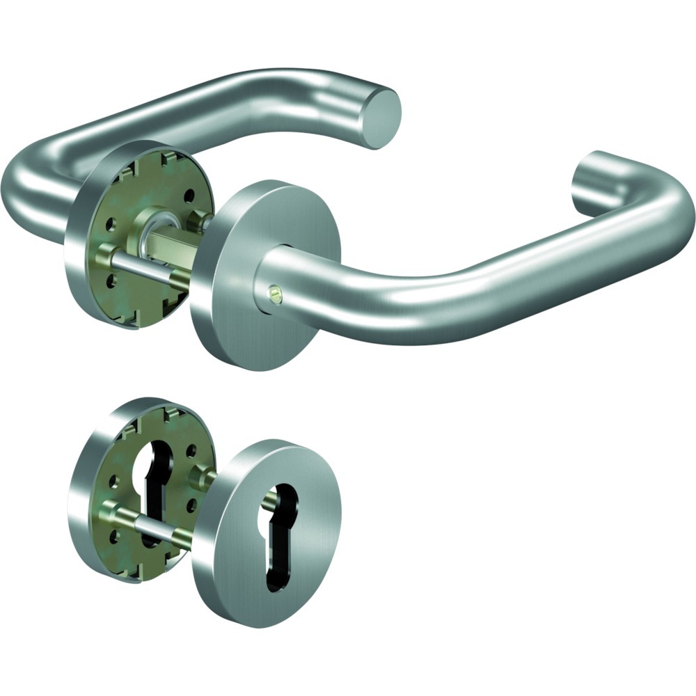 OGRO Drückergarnitur CORE 8100,Ros.rd,PZ,8,ER