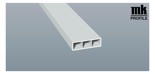 MENKE PVC-Kammerprofil 50x15 mm weiß ohne Nase