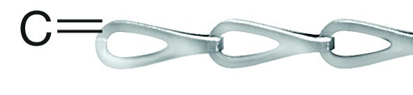 Vormann Patentkette  0.4 mm Mess. verchromt