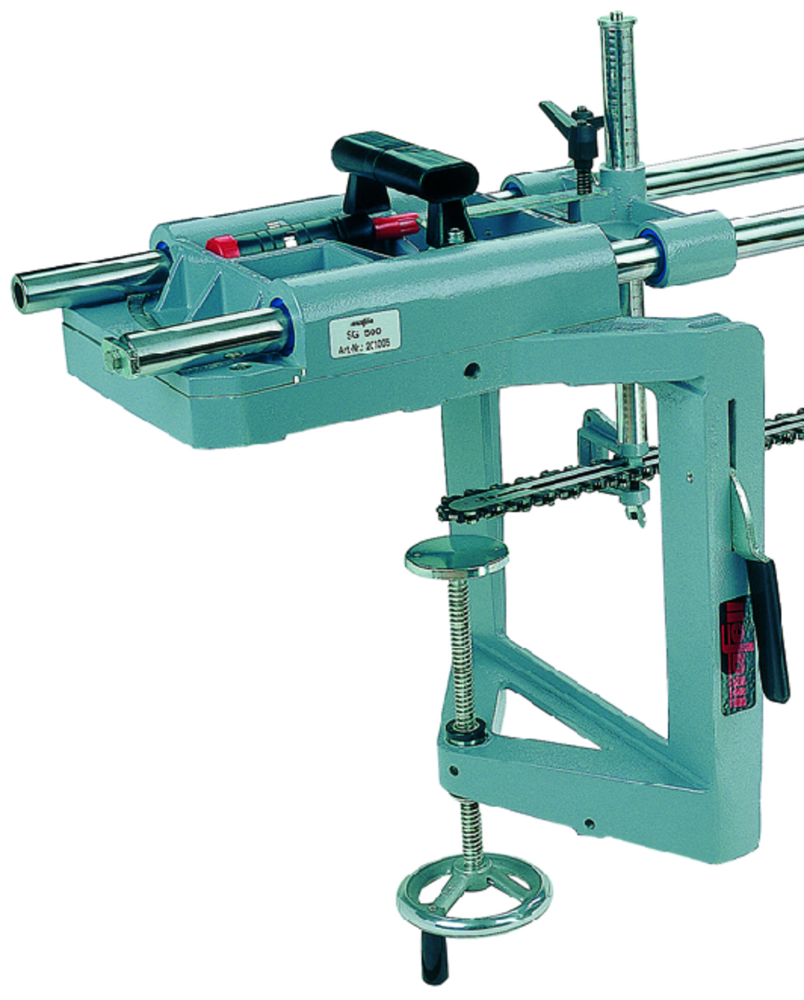 Mafell Spanneinrichtung, maximale Spannbreite 300 mm (Abb. Spannvorrichtung an SG 400 montiert) Hauptbild