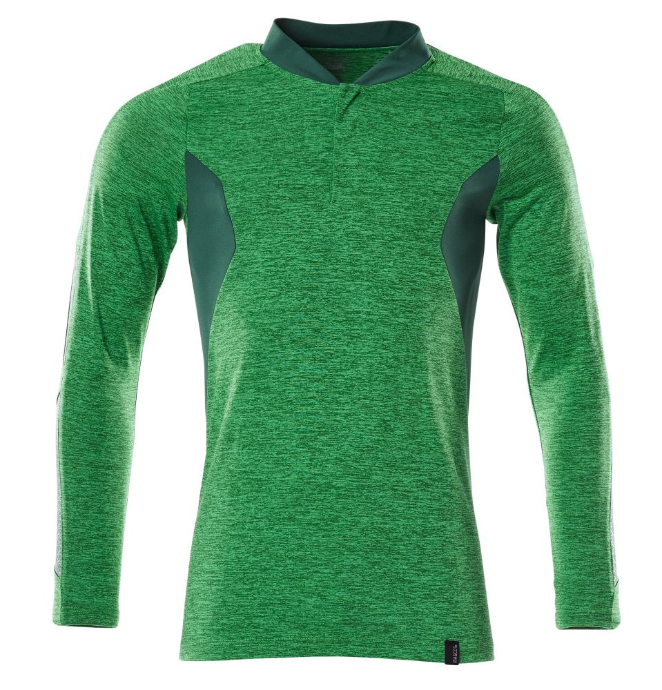 Mascot Polo-Shirt mit COOLMAX® PRO, Langarm Polo-shirt Größe 3XLONE, grasgrün/grün