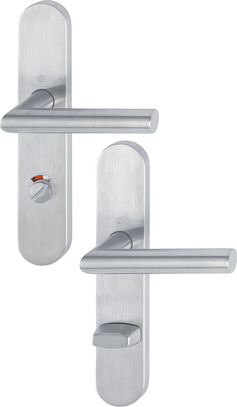 HOPPE® Drückergarnitur mit Langschild Amsterdam E1400/353H, Edelstahl