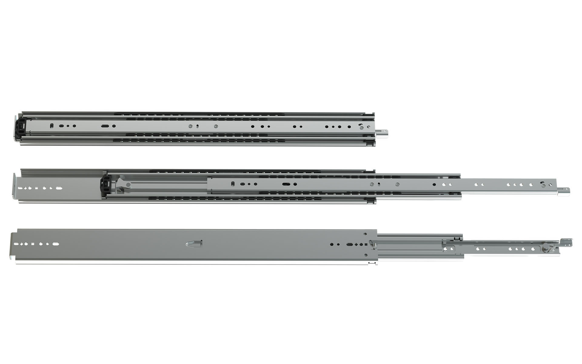 Schock Metall Teleskopschiene Vollauszug Serie 076 1321 mm 227 kg mit Verriegelung