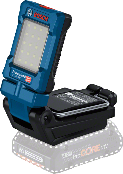Bosch GLI 18V-800 kabellose LED-Arbeitsleuchte., LED-Arbeitsleuchte, Akku-Arbeitsleuchte, Blau-schwarz, Bosch Professional, 18-Volt-System
