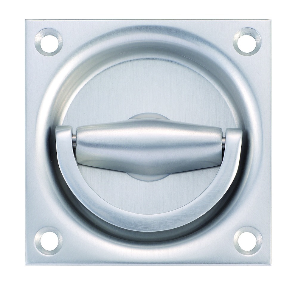 Produktbild KWS Muschelgriff, eckig 5114,70x70,Stiftteil,UG,7mm,ER-Optik elox.