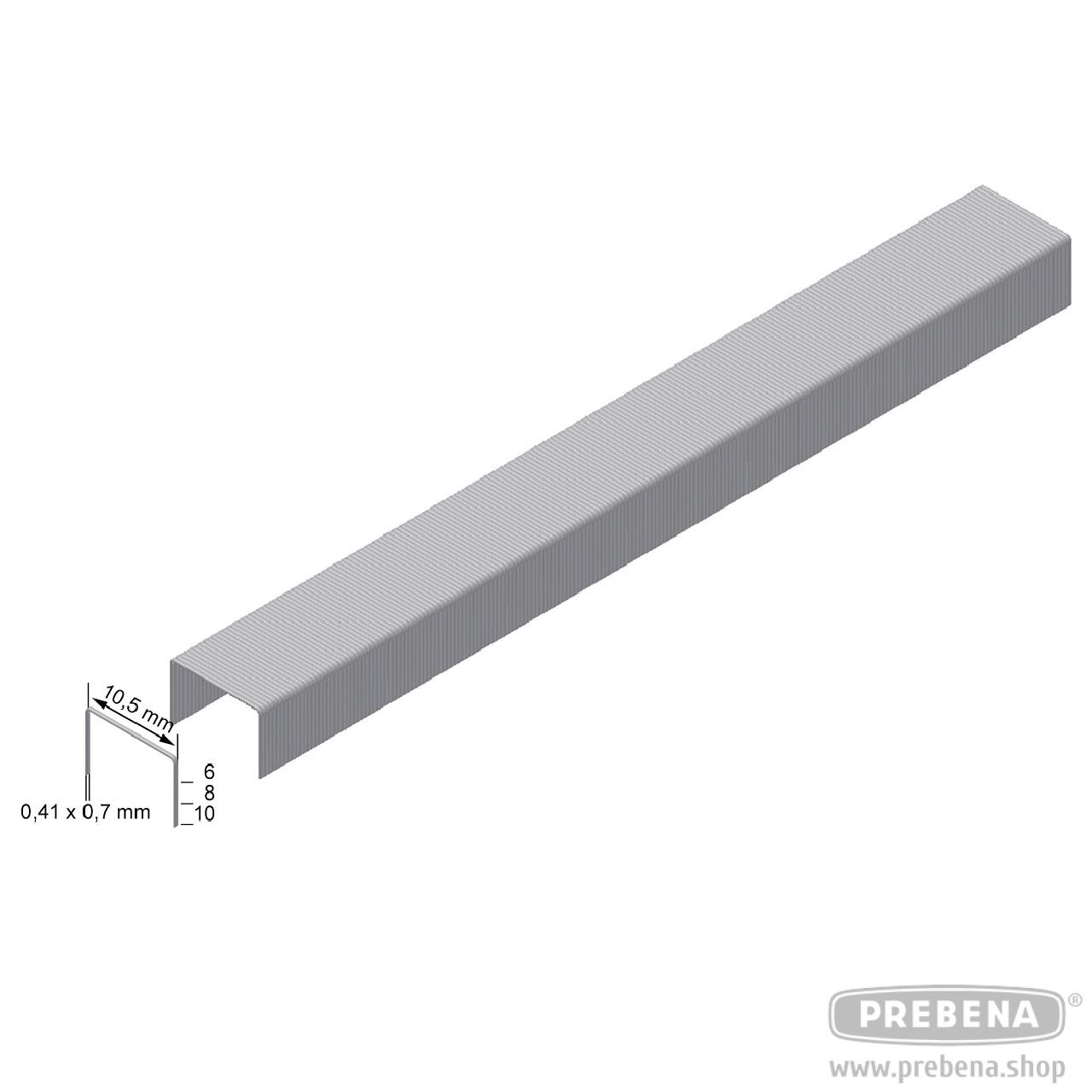 Prebena Heftklammern VZ10CNK-B 10mm verzinkt 2800 Stück