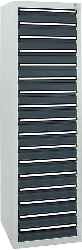 Stumpf Schubladenschrank STS 410 RAL 7035/7016 17x100 mm