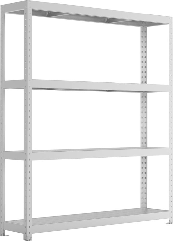 META Weitspannregal-Komplettset META SPEED-RACK, mit Stahlpaneelen