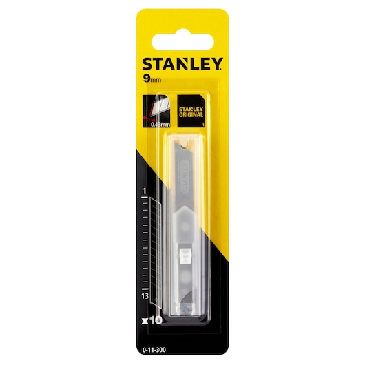 Stanley Abbrechklingen 0-11-300 9mm Kohlenstoffstahl 10 Stück im Spender