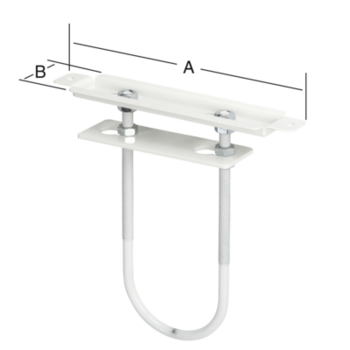 Vormann Vario-Heizkörperkonsolen weiß 190 x 45 mm Stahl