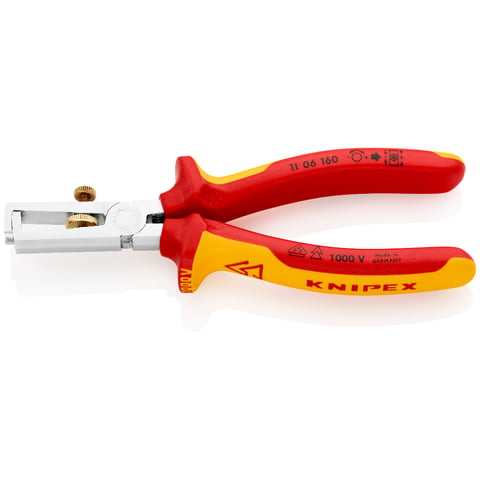 Knipex Abisolierzange 11 06 160 VDE-geprüft universal 160mm mit Mehrkomponenten-Hüllen