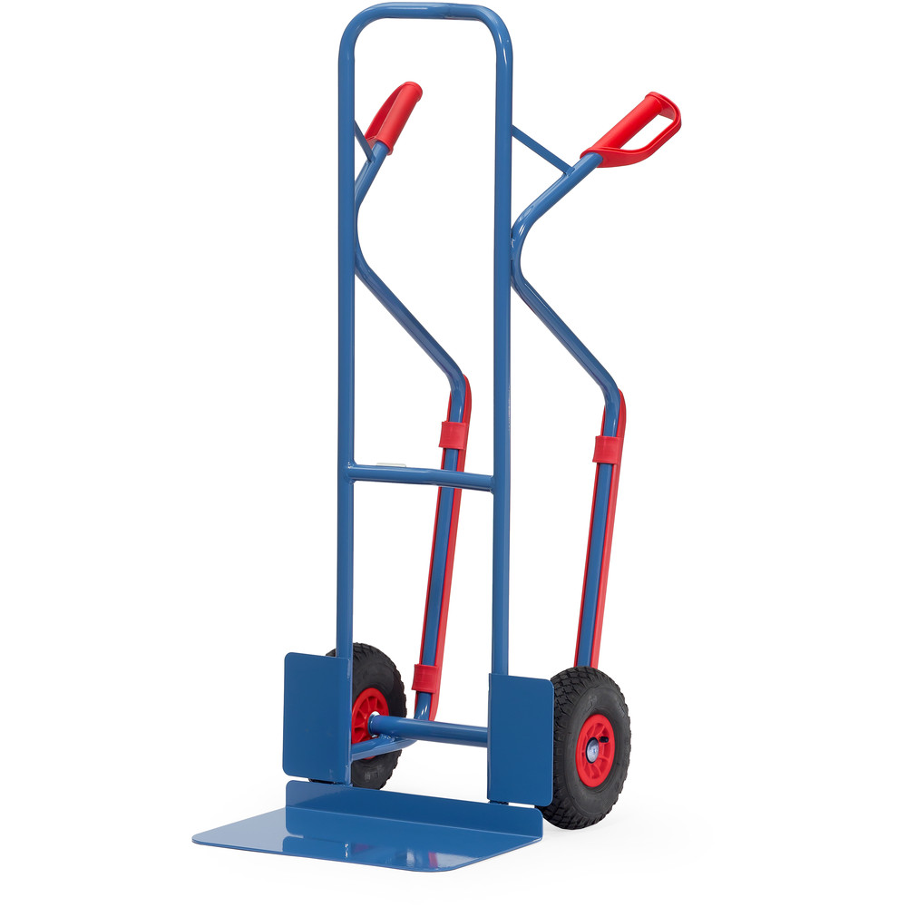 Fetra Stahlrohr-Stapelkarre B1331L 1300mm 300kg Luftbereifung
