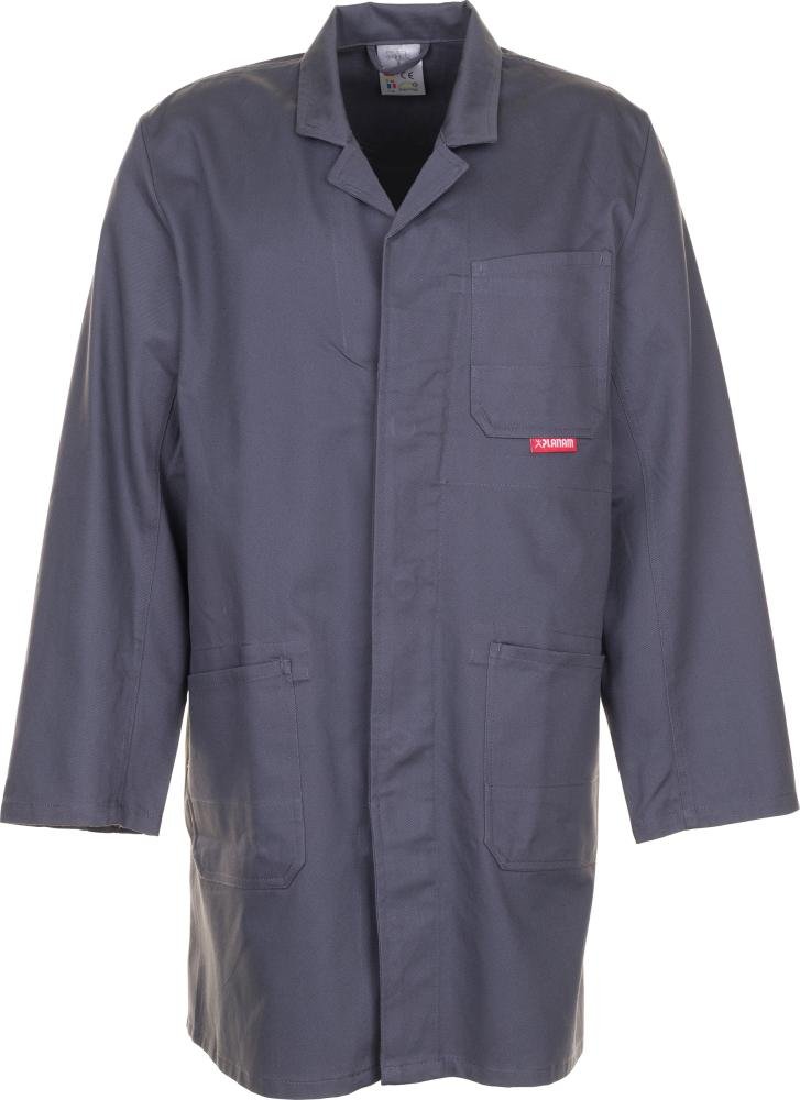 Berufsmantel, 100% BW,290g/qm, Gr. 56, grau PLANAM