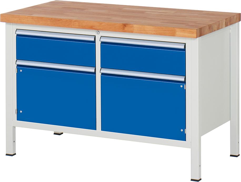 RAU Werkbank (mit 2 Schubladen, 2 Türen), Tiefe 700 mm