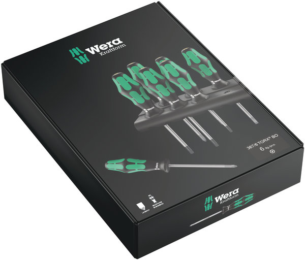 367/6 TORX® BO Kraftform Screwdriver set and rack, 6 pieces, Computerausrüstung, Gerät, Schraubenzieher, Überwachen